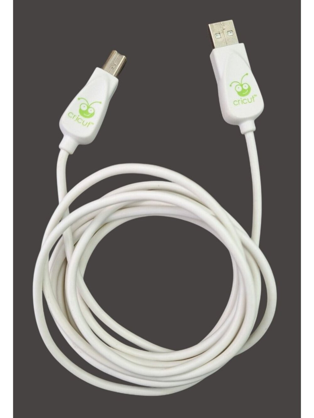 Cricut OEM USB To USB-B Cable Computer Connect Cricut Cutting Machine White 9 ft